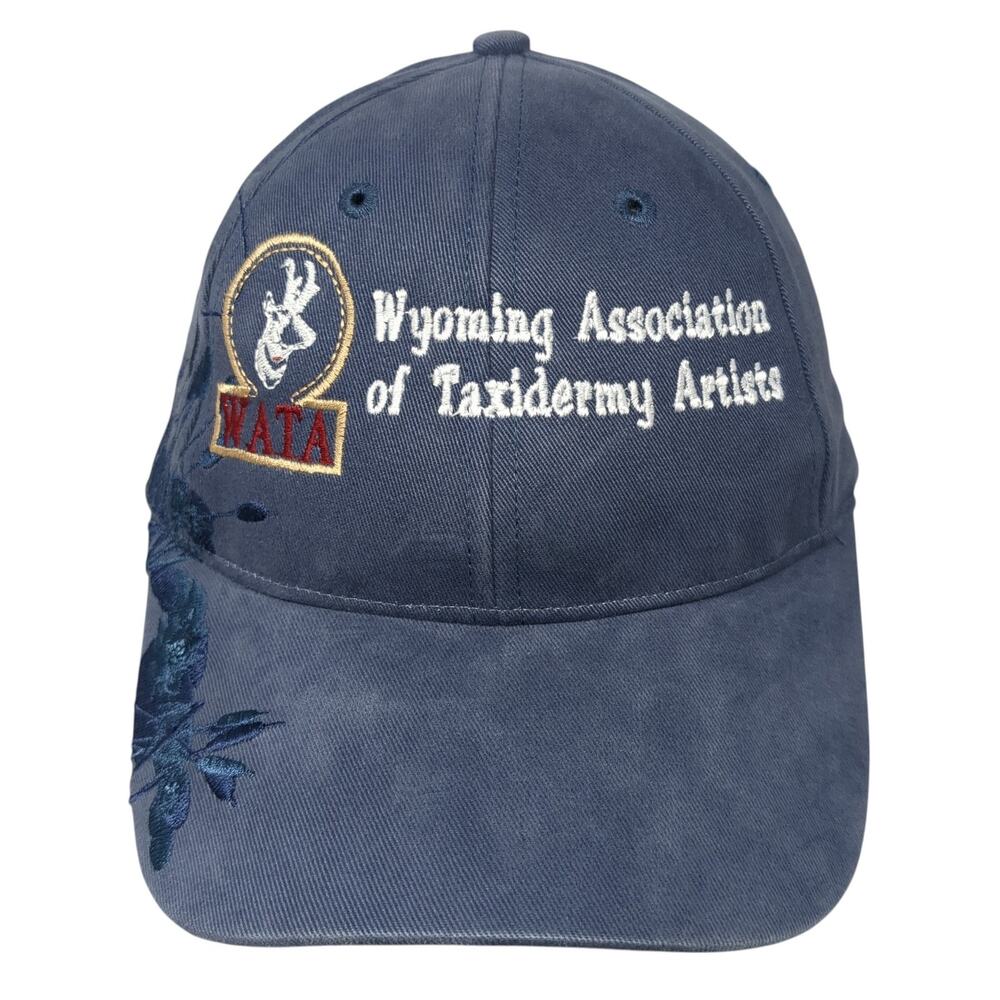 Wyoming Slideback Baseball Cap Blue One Size Adjustable Embroidered Dri-Duck